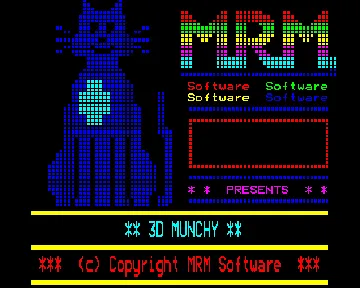 3D Munchy (1985)(Blue Ribbon) screen shot title